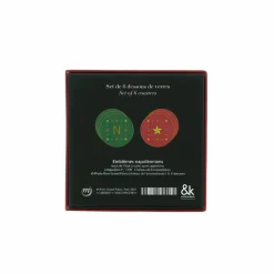 Set de 6 Dessous de verres Emblèmes Napoléon