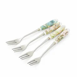 Set de 4 fourchettes à dessert Fleurs et fruits - Morris & Co.