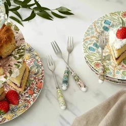 Set de 4 fourchettes à dessert Fleurs et fruits - Morris & Co.