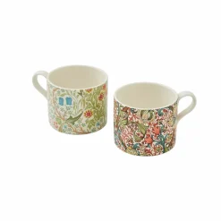 Set 2 Tasses en porcelaine Prunier et Lys d'or - Morris & Co.