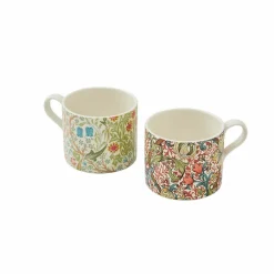 Set 2 Tasses en porcelaine Prunier et Lys d'or - Morris & Co.
