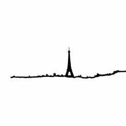 New Silhouette Paris Noire 50 cm - The Line Art De La Maison