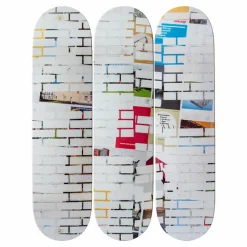 Skateboards Triptyque Kelley Walker - White Bricks - The Skateroom - Édition limitée