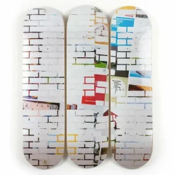 Skateboards Triptyque Kelley Walker - White Bricks - The Skateroom - Édition limitée