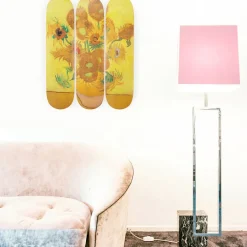 Skateboards triptyque Vincent van Gogh Les tournesols - The Skateroom