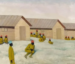 Soldats sénégalais au camp de Mailly (toiles encadrées)
