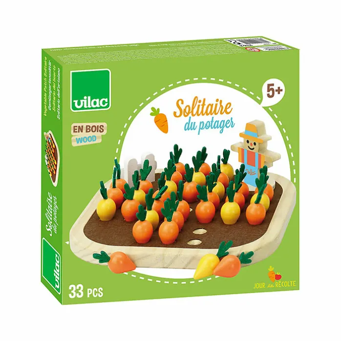 Solitaire du potager en bois - Jour de récolte - Vilac
