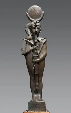Statuette du dieu-lune Khonsou momiforme (panneaux aluminium)