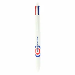 Hot Stylo 4 couleurs Blanc effet glacé - Conseil constitutionnel Écriture