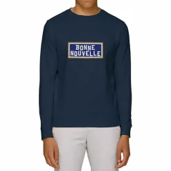 Discount Sweat brodé Bonne Nouvelle - Marine T-Shirts Et Sweats
