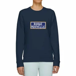 Discount Sweat brodé Bonne Nouvelle - Marine T-Shirts Et Sweats