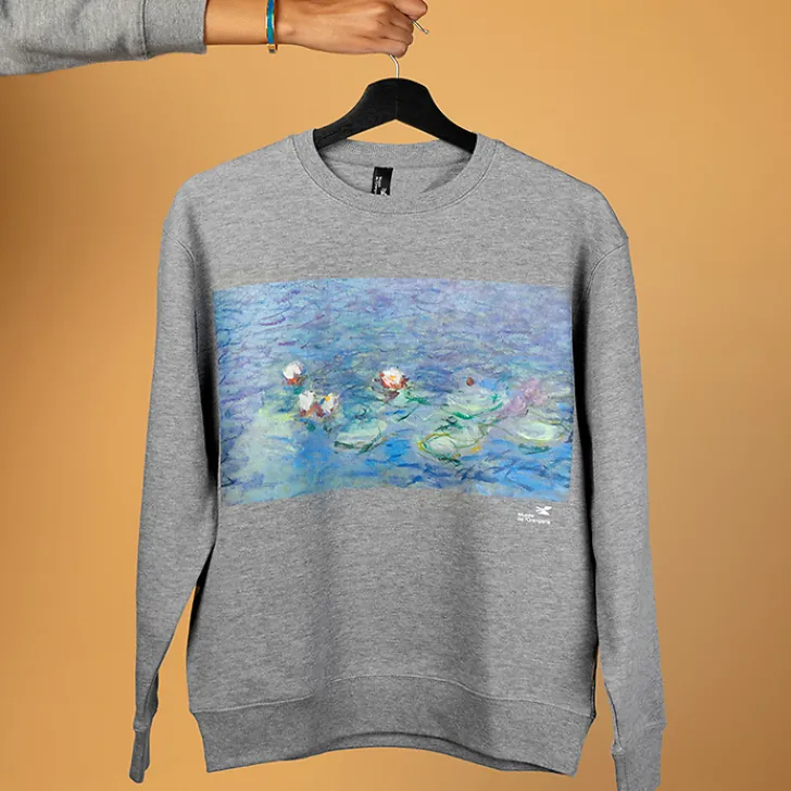 New Sweat Nymphéas Gris T-Shirts Et Sweats