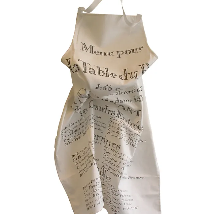 Tablier "Menu pour la table du Roy"