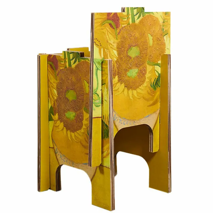 Sale Tabouret pliable en carton Vincent van Gogh - Tournesols - Unfold x Van Gogh Museum Amsterdam® Art De La Maison