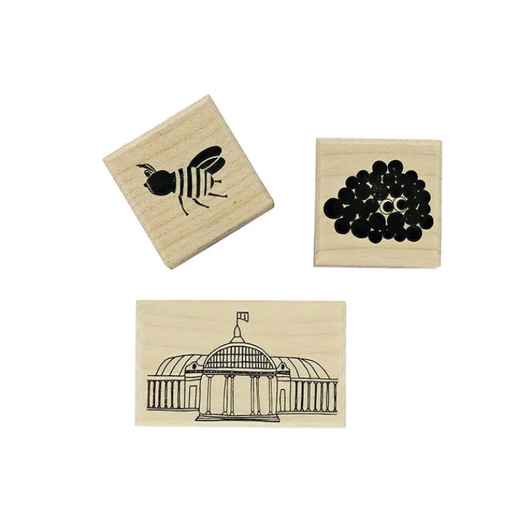 Tampons en bois Cumulo & Réséda - Grand Palais Papeterie Jeunesse