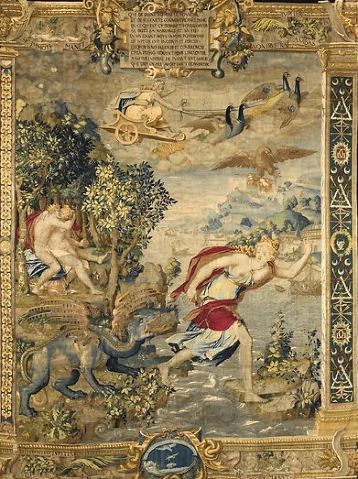 Tenture de Diane de Poitiers : "Jupiter et Latone" (toiles sur châssis)