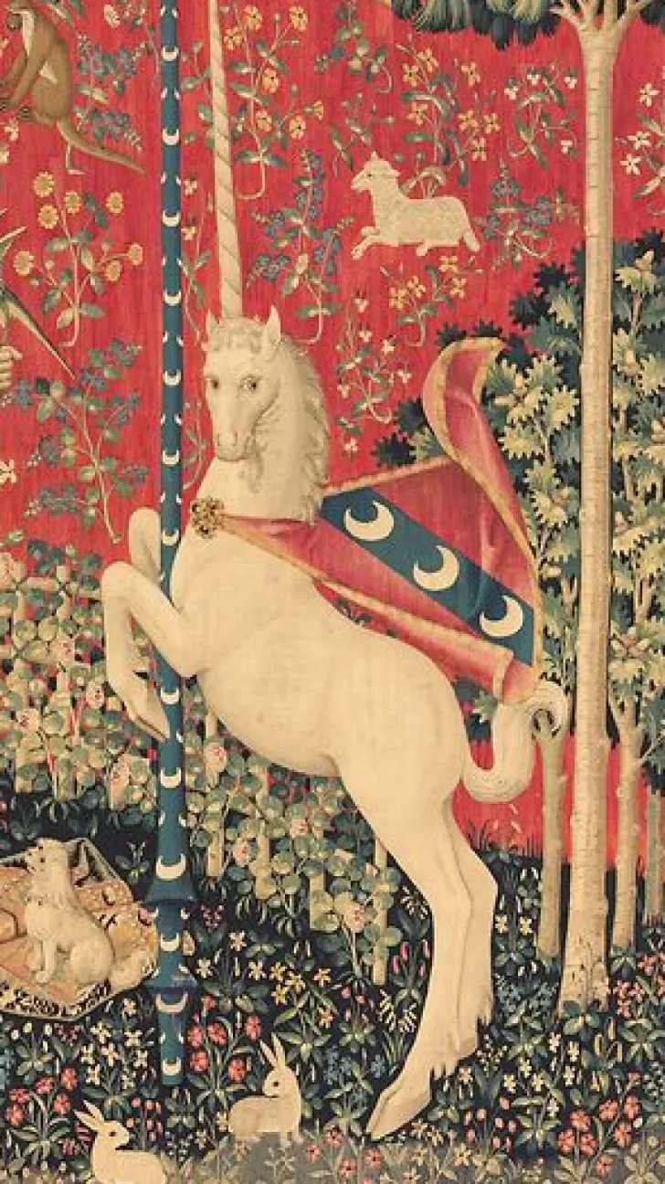 Sale Tenture de la Dame à la Licorne : le Goût (affiches d'art encadrées) Affiches D'Art Encadrées