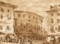 Sale Théatre de Marcellus, vu de la piazza Montanara (toiles encadrées) Toiles Encadrées|Toiles Sans Cadre