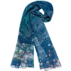 Online Étole Claude Monet - Harmonie Bleue 60x180 cm Foulards, Étoles, Châles