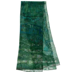 Online Étole Claude Monet - Harmonie Verte 60x180 cm Foulards, Étoles, Châles