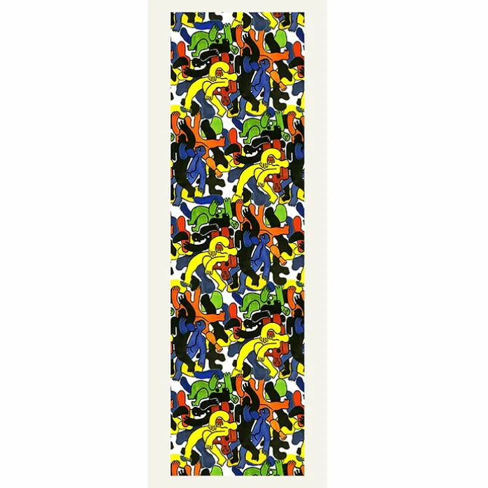 Étole en soie Fernand Léger - Les grands plongeurs noirs - Brochier Soieries