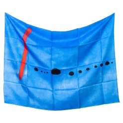 Étole Joan Miró Bleu II - 76x100cm - Brochier Soieries