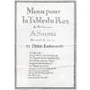 Torchon "11 Petits entremets Menu du Roy"