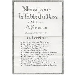 Clearance Torchon "12 Terrines Menu du Roy" Art De La Table