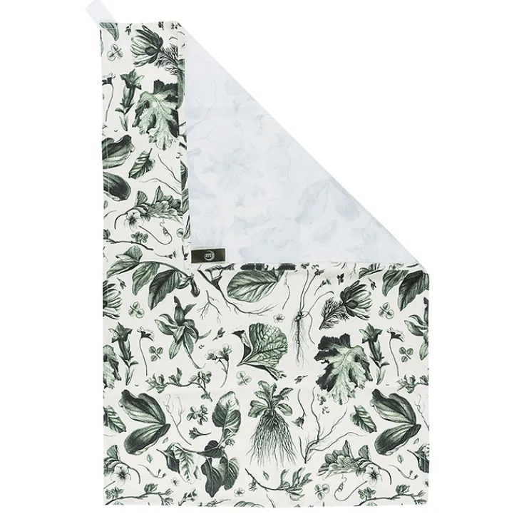 Clearance Torchon vert Herbier du roi - Maison Baluchon Art De La Table