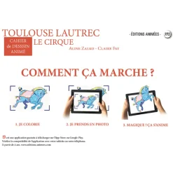 Toulouse-Lautrec Le cirque - Cahier de dessin animé