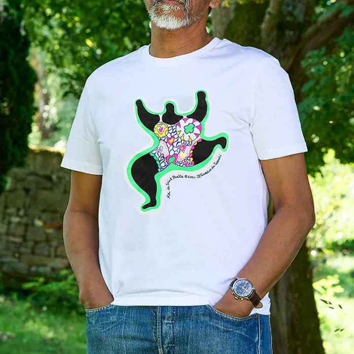 T-shirt blanc Unisex Leaping Nana - Niki de Saint Phalle