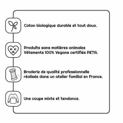 T-shirt brodé Bonne Nouvelle - Gris