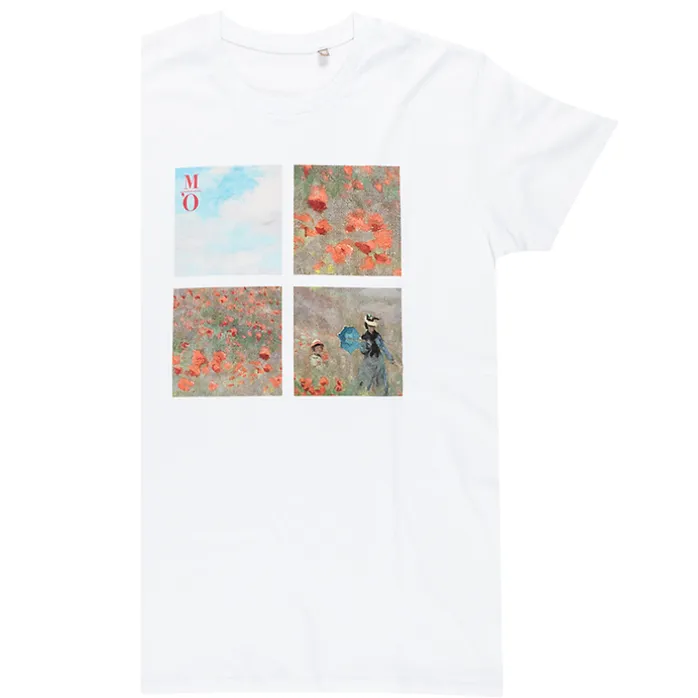 T-shirt Mixte Multivues Claude Monet - Coquelicots
