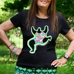 T-shirt noir Femme Niki de Saint Phalle - Leaping Nana