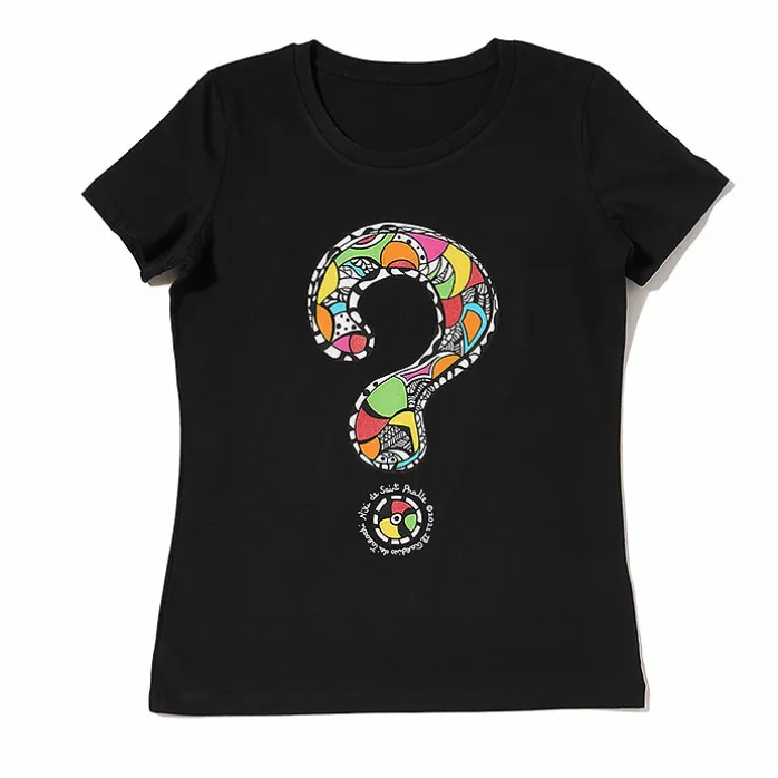 T-shirt noir Femme Niki de Saint Phalle - Point d'interrogation