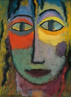 Tête de femme « Méduse ». Lumière et Ombre (affiches d'art encadrées)