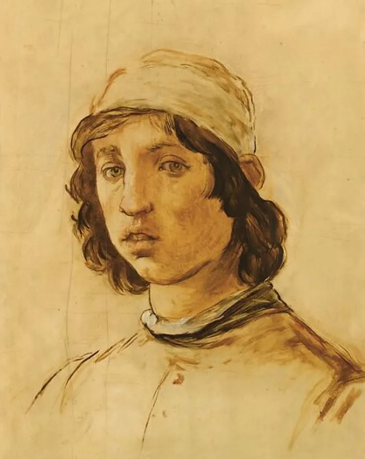 Best Tête de jeune homme (d’après l’autoportrait de Filippino Lippi) (détail) (toiles encadrées) Toiles Encadrées|Toiles Sur Châssis