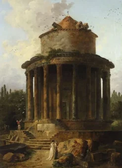 Hot Un temple circulaire jadis dédié (toiles sans cadre) Toiles Sans Cadre|Affiches D'Art