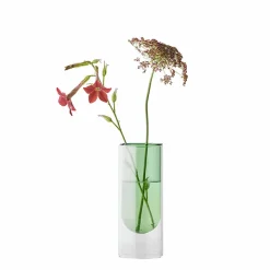 Online Vase en forme de tube Vert 16 cm Design|Art De La Maison