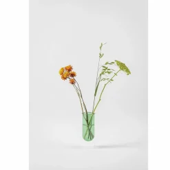 Online Vase en forme de tube Vert 16 cm Design|Art De La Maison