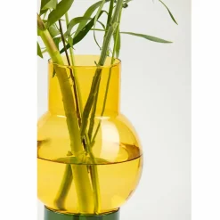 Vase tube Bulle - Jaune
