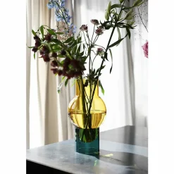 Vase tube Bulle - Jaune