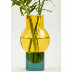 Vase tube Bulle - Jaune