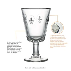 Verre à vin Fleur de lys - La Rochère