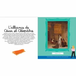 Hot Voyage en Égypte antique avec Cléopâtre - Les grandes histoires de l'histoire de l'art Livres Jeunesse