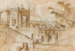 Hot Vue de la villa Albani (toiles sur châssis) Toiles Sur Châssis|Panneaux Acryliques