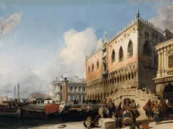 Vue de Venise, le quai des esclavons et le palais des Doges (panneaux acryliques)