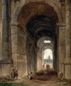 Clearance Vue du guichet des Arts (toiles sur châssis) Toiles Sur Châssis|Panneaux Acryliques